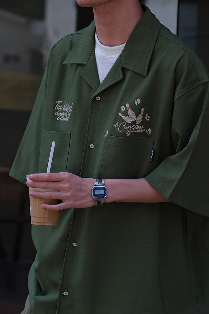เสื้อเชิ้ตแขนสั้นสำหรับผู้หญิง - Short Sleeve Bowling Shirt Retro บทวิจารณ์และราคา