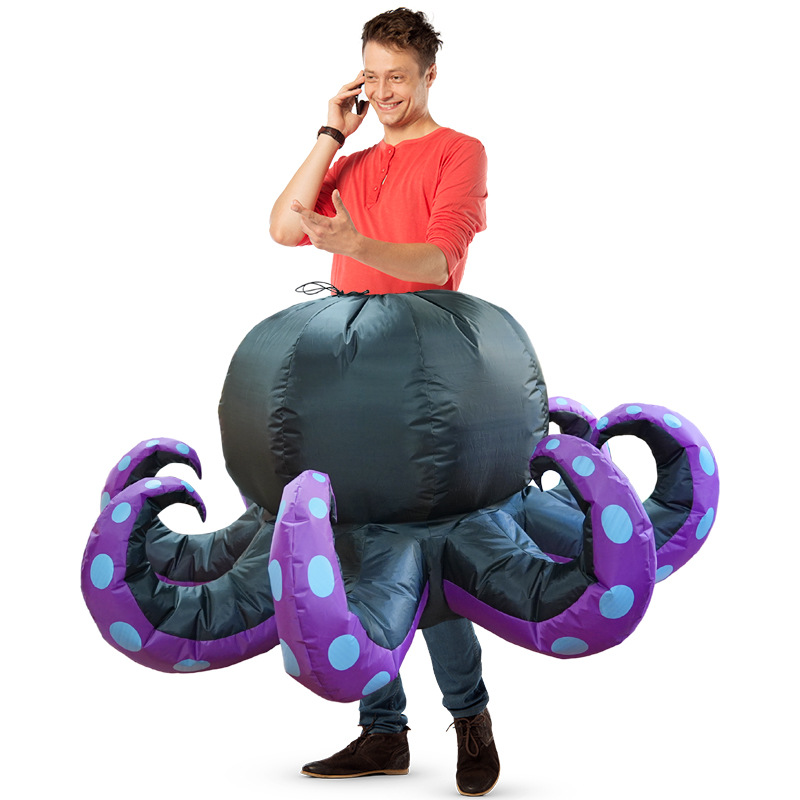 ชุดแฟนซีเป่าลมรูปปลาหมึกยักษ์ท - Suits บทวิจารณ์และราคา