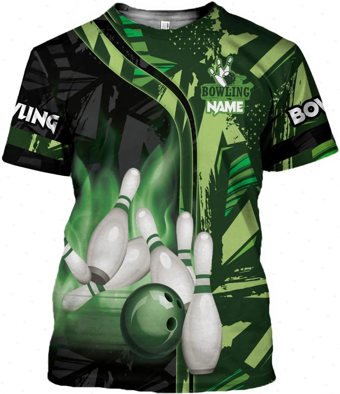 Custom ชื่อ Gradient โบว์ลิ่งเ - Short Sleeve Bowling Shirt Retro บทวิจารณ์และราคา