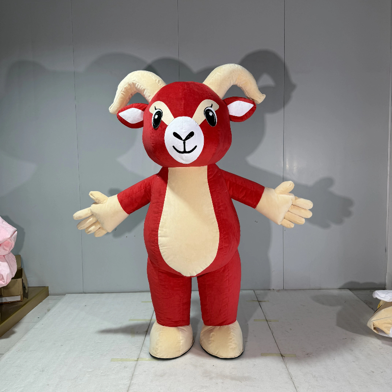ชุดมาสคอตแพะแดงแบบเป่าลม ชุดตั - Suits บทวิจารณ์และราคา